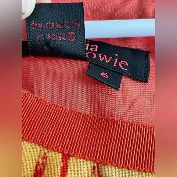 CYNTHIA Howie Women's Multicolor Orange Floral Sheath Dress Size 6 - Picture 4 of 5